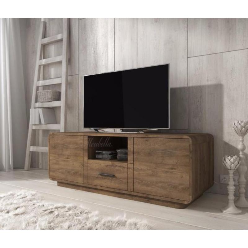Houten tv-meubel Artus 140 cm 2 deuren en een lade NIEUW