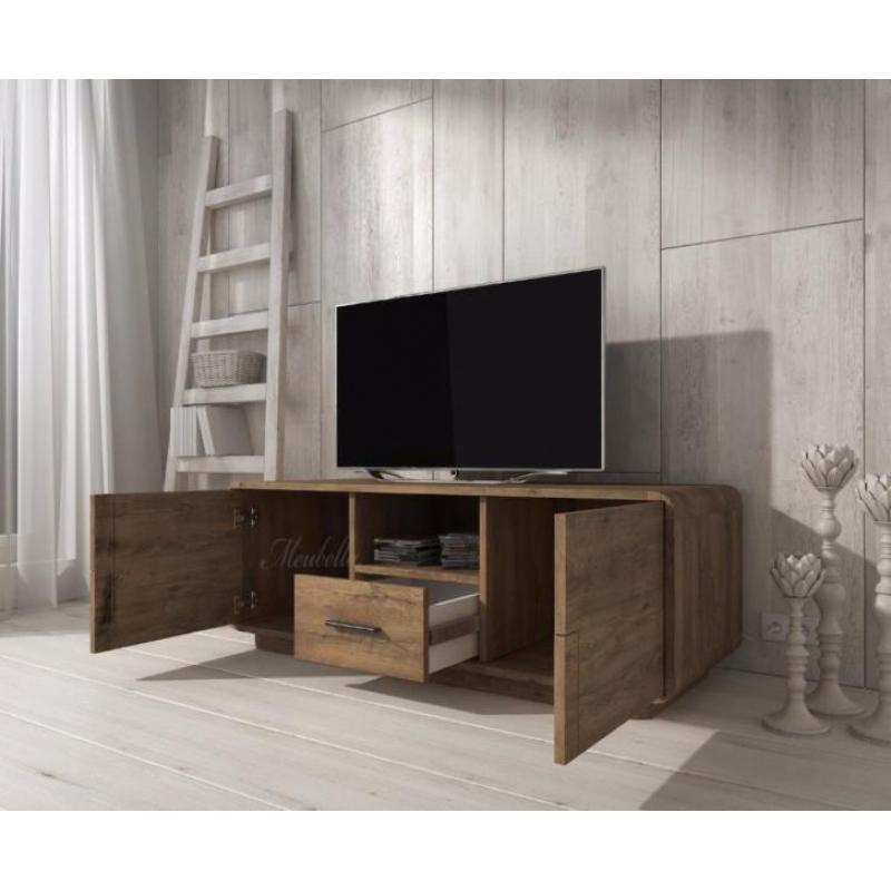 Houten tv-meubel Artus 140 cm 2 deuren en een lade NIEUW