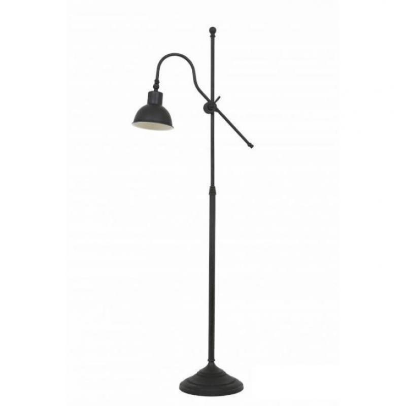 Mooie vloerlamp antiek zwart mat