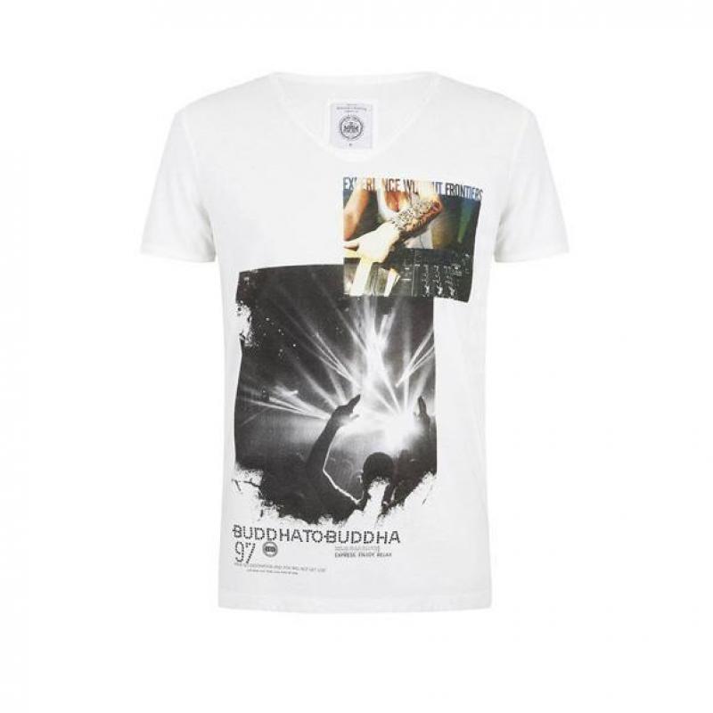 T-shirt FIGO Buddha to Buddha (wit)