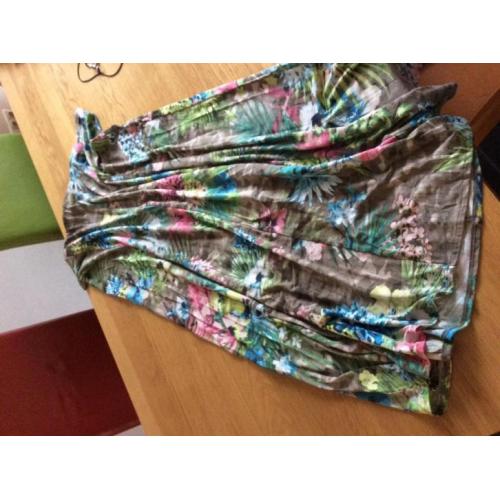 Betty barcley maxi skirt lange rok nieuw maat 46 / 48 bloem