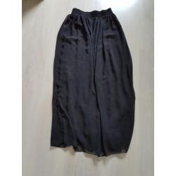 Leuke zwarte chiffon maxi rok AMERICAN APPAREL xs/s zgan
