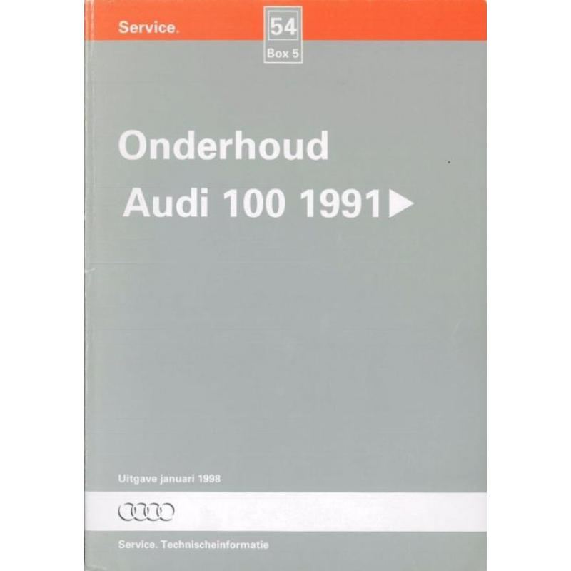 1998 Audi 100 onderhoud instructieboek modellen na 1991
