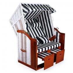 Strandstoel blauw/wit gestreept gratis bezorgen