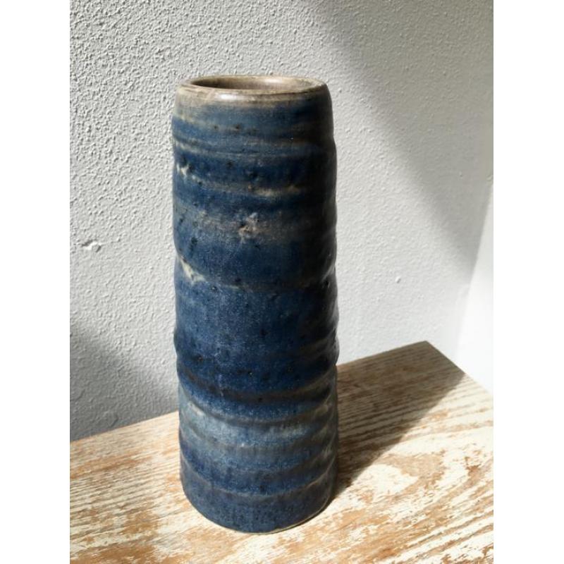 Mobach vaas | top conditie | vintage keramiek ribbelvaas