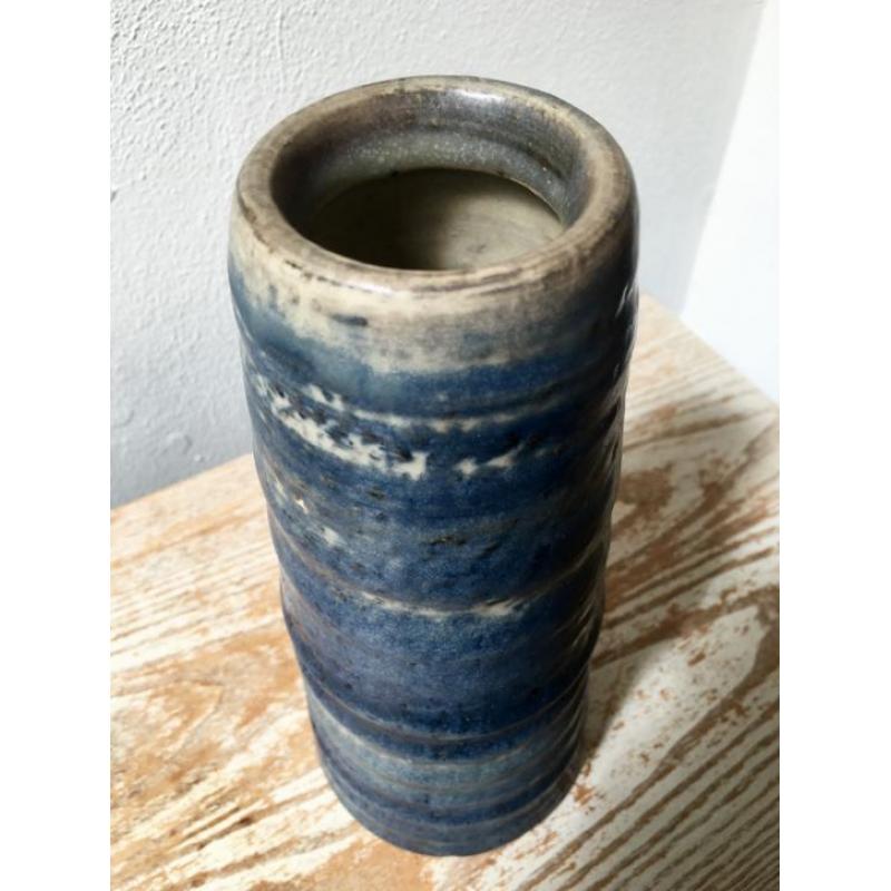 Mobach vaas | top conditie | vintage keramiek ribbelvaas