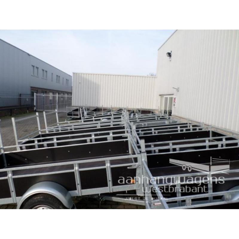 Nieuwe open aanhanger/aanhangwagen 750kg // v.a. € 469,- ex.