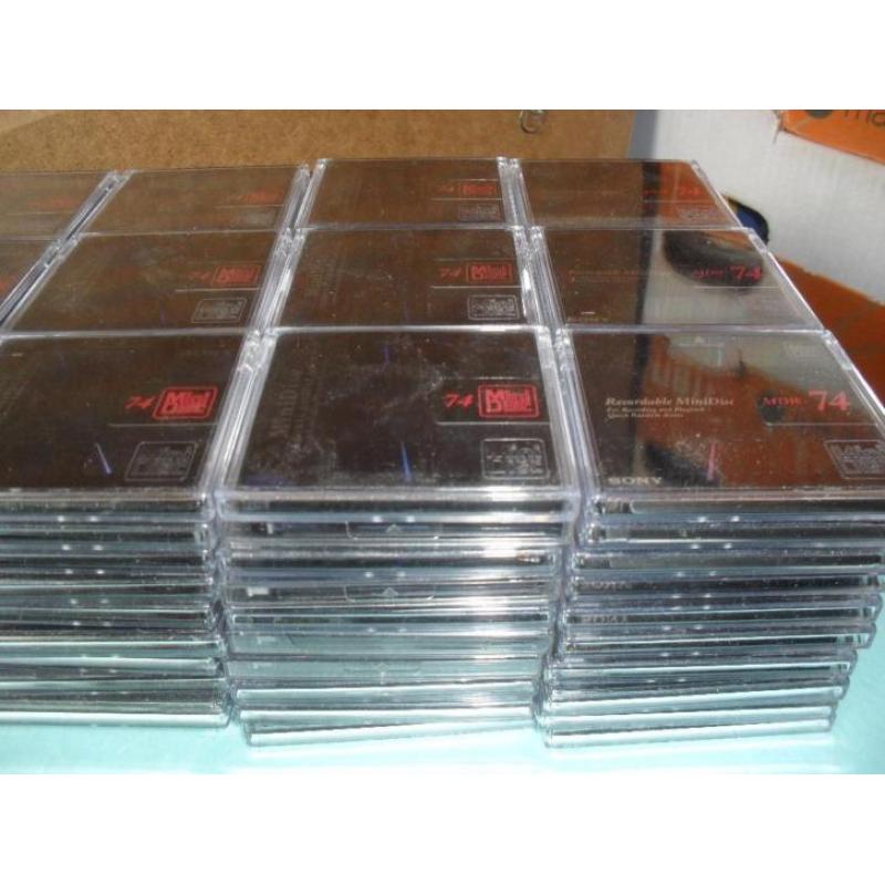 120x Sony 74 minidisc schijfjes Minidisk minidiscs minidisks