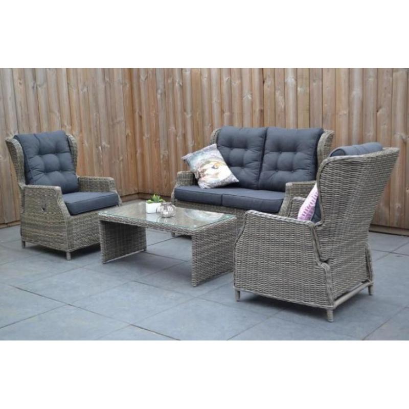 Barcelona Verstelbare Loungeset Kobo Grey, Actie!