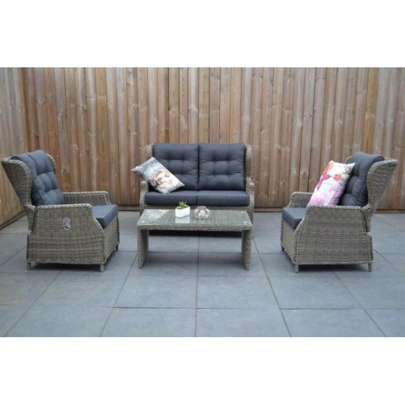 Barcelona Verstelbare Loungeset Kobo Grey, Actie!
