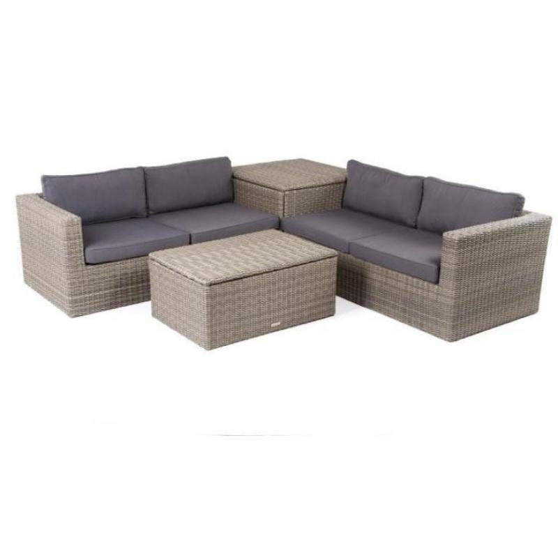 Bonaire Loungeset Kobo Grey met Kussenbox