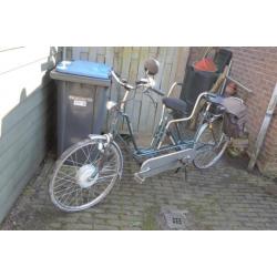 Sparta tandem met elektrische ondersteuning, zeer netjes!