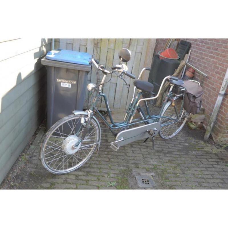 Sparta tandem met elektrische ondersteuning, zeer netjes!