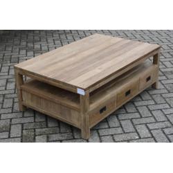 Teak salontafel 120x80cm met 6 laden: Indoteak