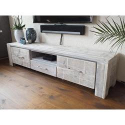 Nieuw unieke Tv/Audio meubels oud steigerhout in friesland!