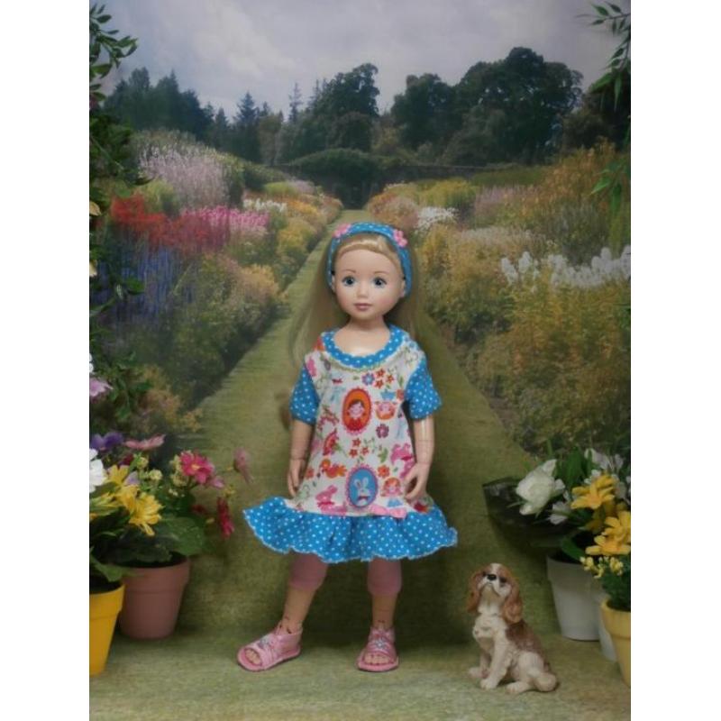 Jolina Ballerina, zomersetje met zomerschoentjes/sandaaltjes