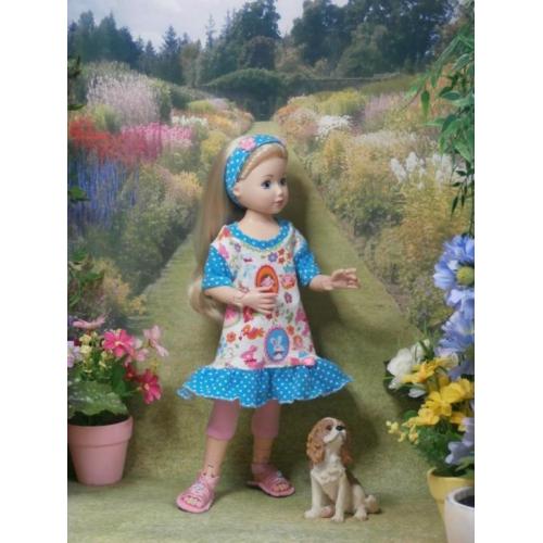 Jolina Ballerina, zomersetje met zomerschoentjes/sandaaltjes