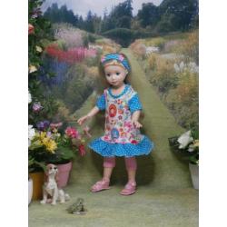 Jolina Ballerina, zomersetje met zomerschoentjes/sandaaltjes