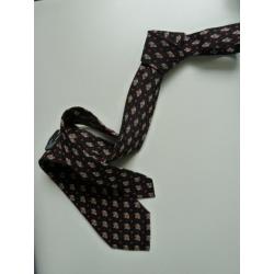 Pierre Cardin Paris fraaie zwart zijden stropdas / Luckylux