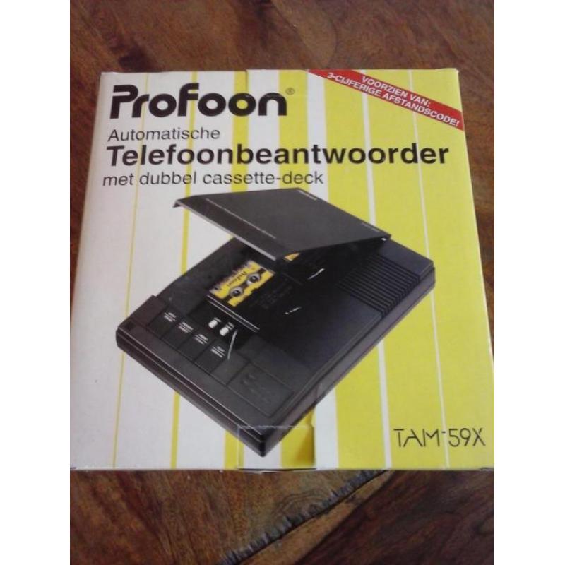 automatische telefoonbeantwoorder met dubbel cassettedeck