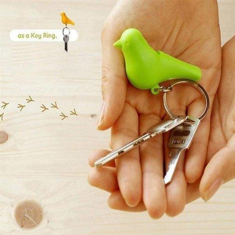 Sleutelhanger vogel met huisje
