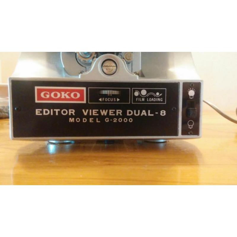 Editor viewer dubbel 8 of super 8, merk GOKO
