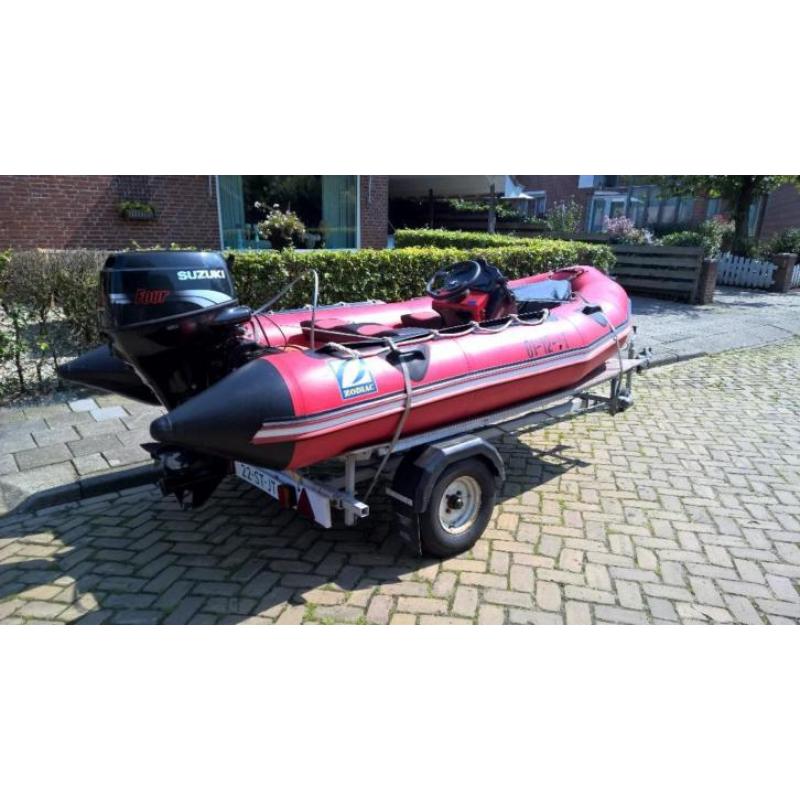 Zodiac Futura MK2C + Suzuki 4 takt 25pk + trailer