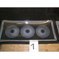 Twee retro rechthoekige schaaltjes (G16 954) N