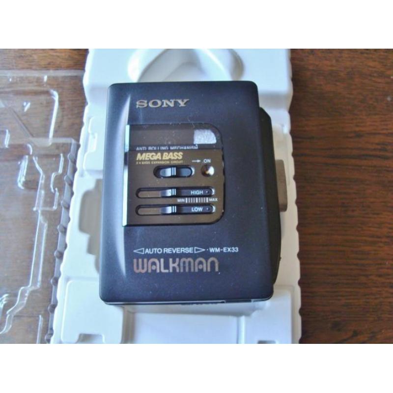 Nieuwe Sony Walkman WM-X33 vintage cassettespeler