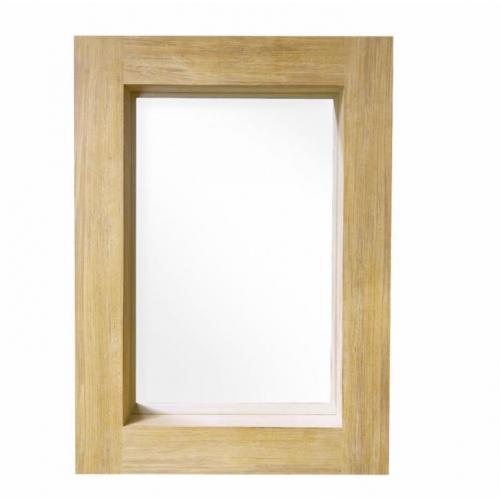 Teak spiegel met diepe lijst LA0030