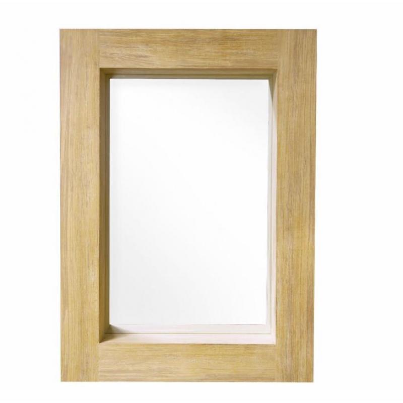 Teak spiegel met diepe lijst LA0030