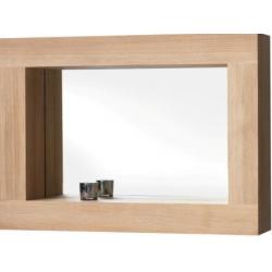 Teak spiegel met diepe lijst LA0030
