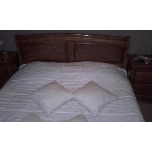 Zgan tweepersoons waterbed met voleiken ombouw voor weinig!!