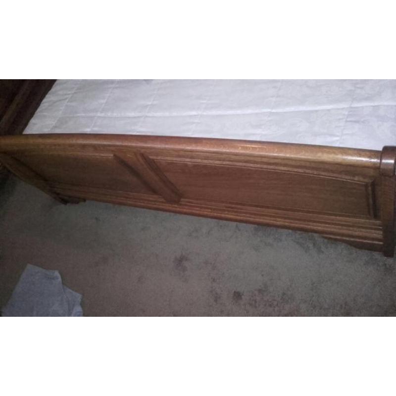 Zgan tweepersoons waterbed met voleiken ombouw voor weinig!!