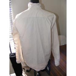 Overhemd ecru met zwart accent mt M