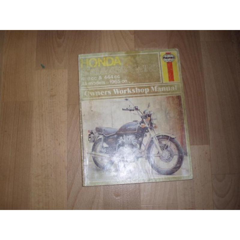 Honda 500 twin maintance boek