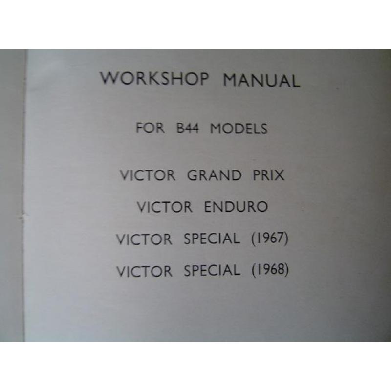 BSA B44 1966 67 68 VICTOR series Enduro Grand Prix Special
