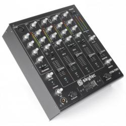 SkyTec STM-7010 Mixer 4-Kanaals DJ Mixer USB
