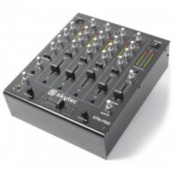 SkyTec STM-7010 Mixer 4-Kanaals DJ Mixer USB