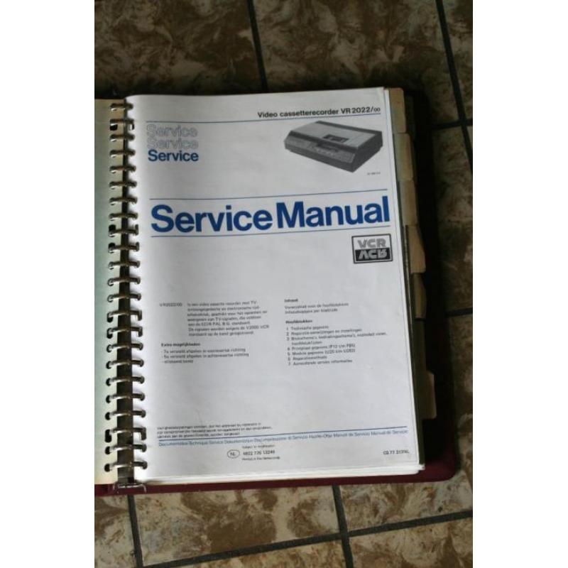 Service manual Philps VR 2022