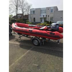 Te Koop Quicksilver 410 met 25 PK Yamaha