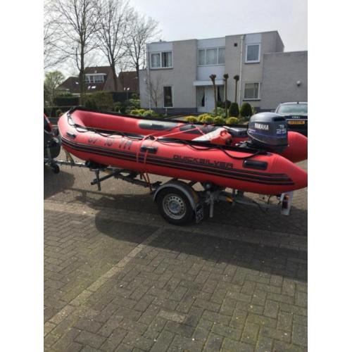 Te Koop Quicksilver 410 met 25 PK Yamaha