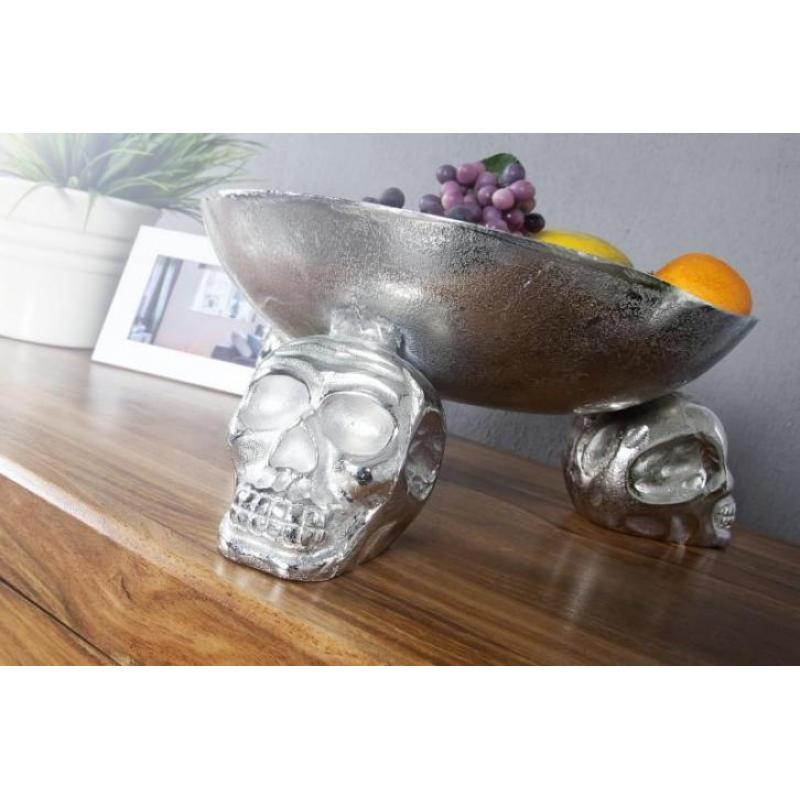 Decoratie Fruitschaal zilver 35cm - 22917