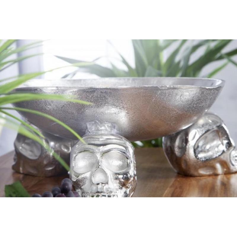 Decoratie Fruitschaal zilver 35cm - 22917