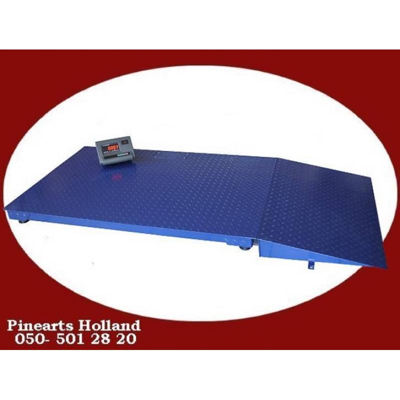 Grote (3 Ton) Palletweegschaal + Oprijplaat --- € 742,52 !