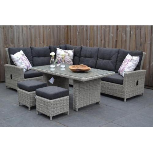 New York Verstelbare Loungeset Hoekbank Light Kobo Grey