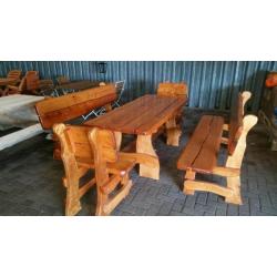 schitterend mooie tuinset hout 10 personen