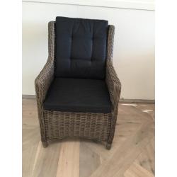 ibiza grey wicker dining tuinset, rond wicker, vlechtwerk