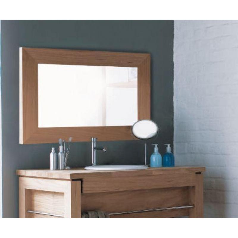 Teak badkamer spiegel 90 x 133 cm LA0025