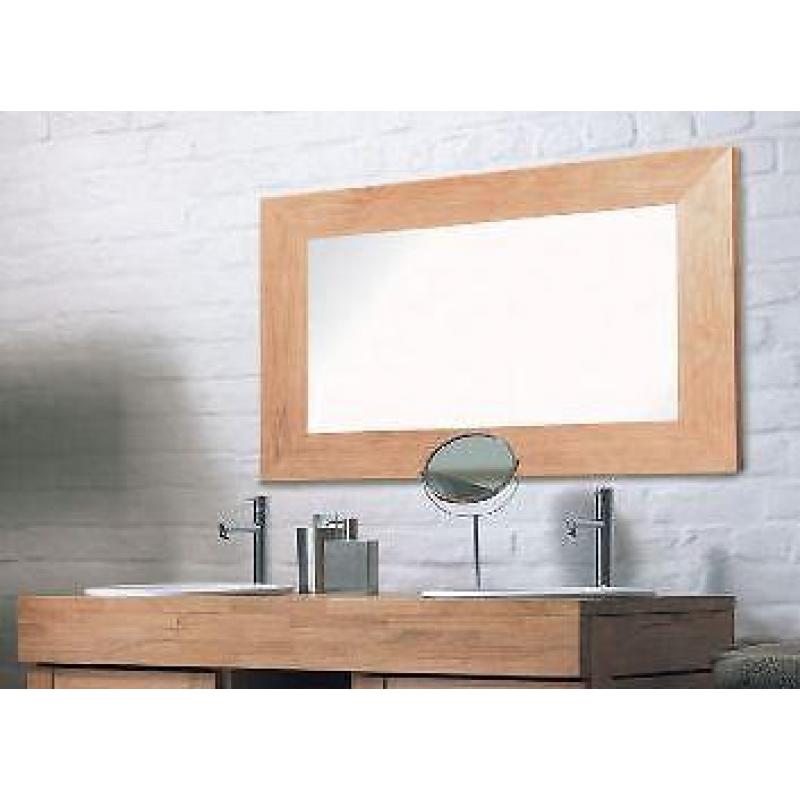 Teak badkamer spiegel 90 x 133 cm LA0025
